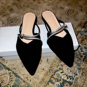 Rhinestone  Flat Mules